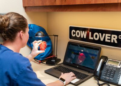 Lab technician with petri dish.